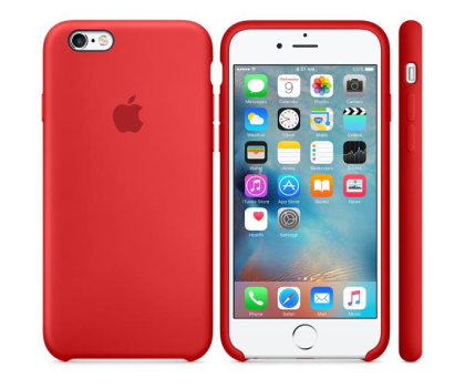 Etui do telefonów APPLE iPhone 6s Silicone Case (PRODUCT)RED MKY32ZM/A